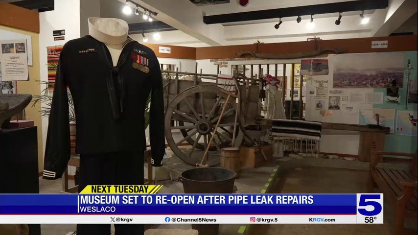 Weslaco museum set to reopen following pipe leak repairs