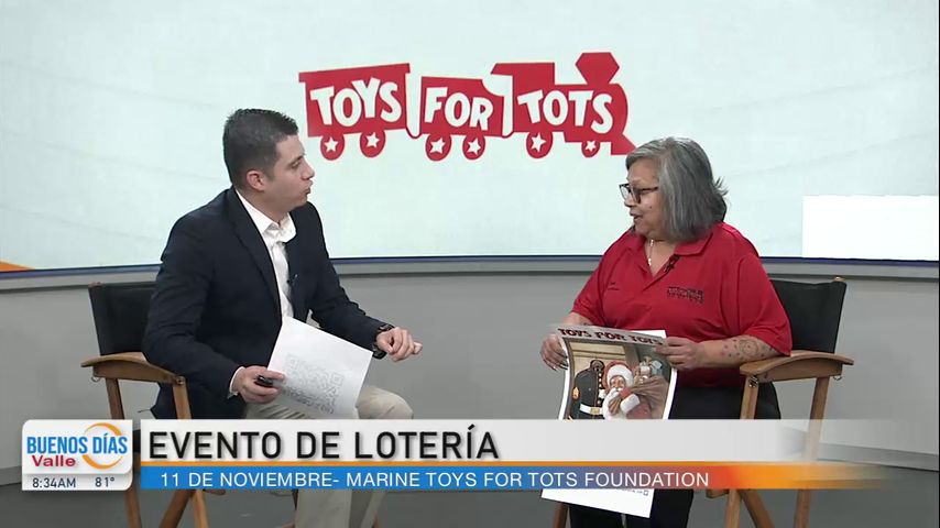 Fundación Toys For Tots invita a un evento de lotería en Mission