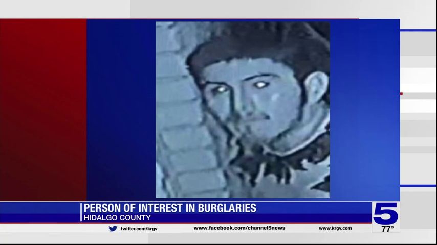 Hidalgo County Sheriff's Office seeking person of interest in string of thefts