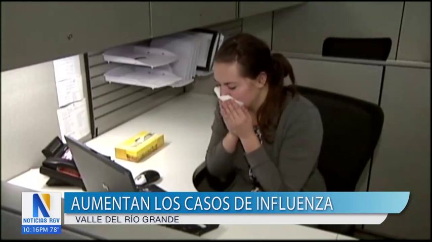 Aumentan casos de influenza en el Valle del Río Grande