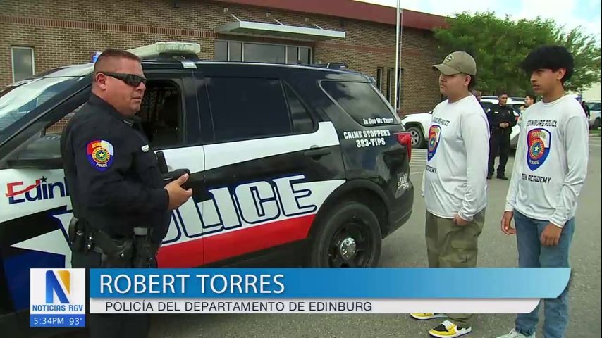 Estudiantes de Edinburg exploran el mundo policial en academia de verano