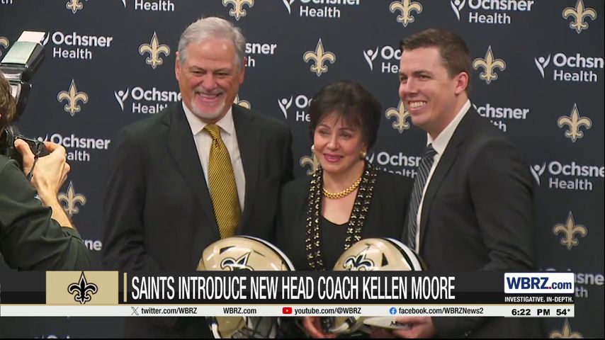 New Orleans Saints introduce Kellen Moore as new head coach