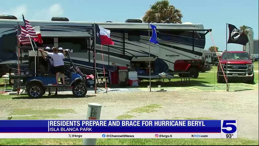 RV owners at Isla Blanca Park prepare ahead of potential hurricane impact