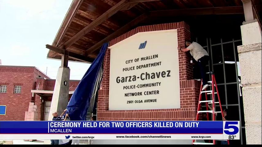 Fallen McAllen police officers honored one year after their deaths