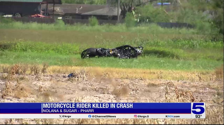 Motorcyclist dies in Pharr crash
