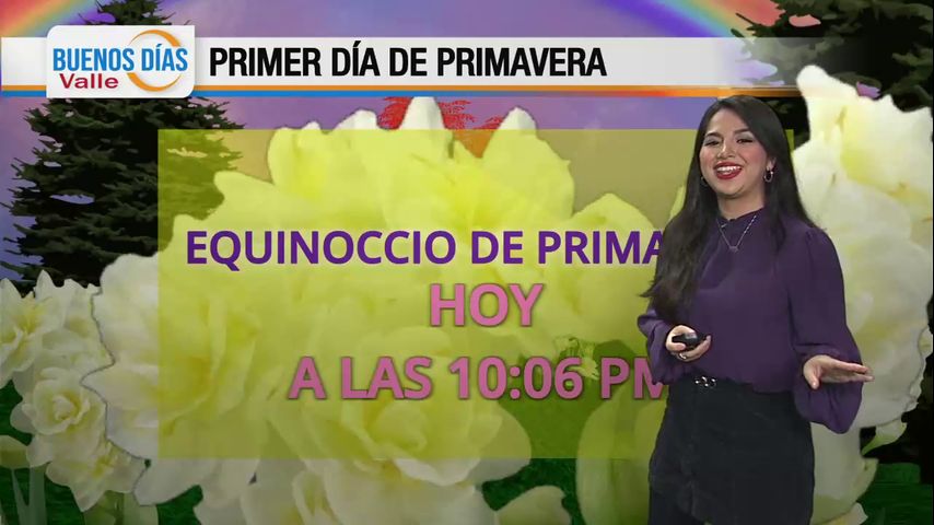 Martes 19 de Marzo: Inicia la primavera con temperaturas en los 50s