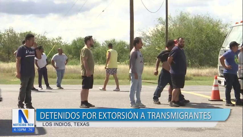 Tres hombres detenidos por extorsión a transmigrantes en Los Indios