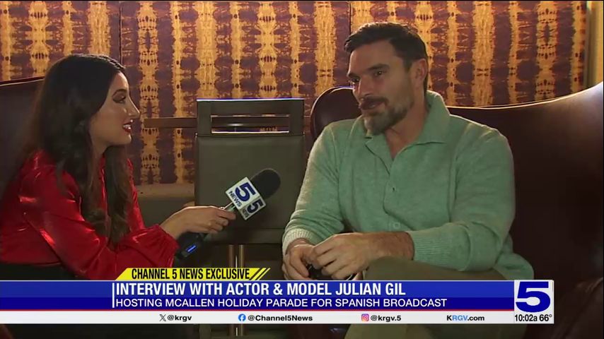 Actor and model Julian Gil prepares to host McAllen Holiday Parade for Spanish broadcast
