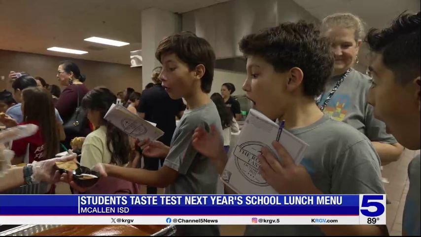 McAllen ISD students taste test new menu options