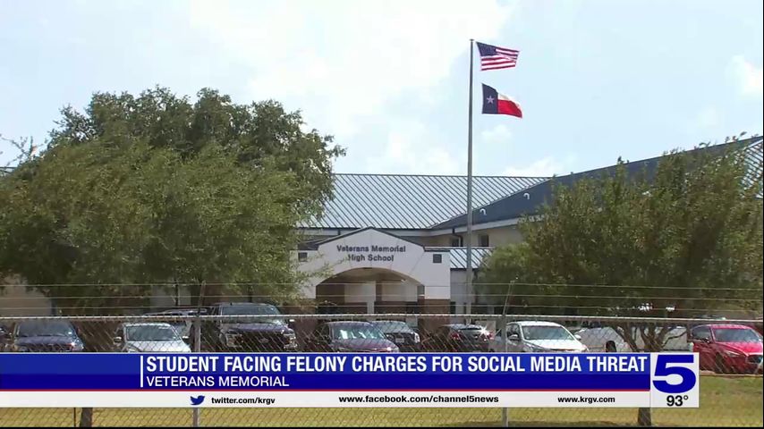 Teen facing charges following social media threat at Mission Veterans Memorial High School