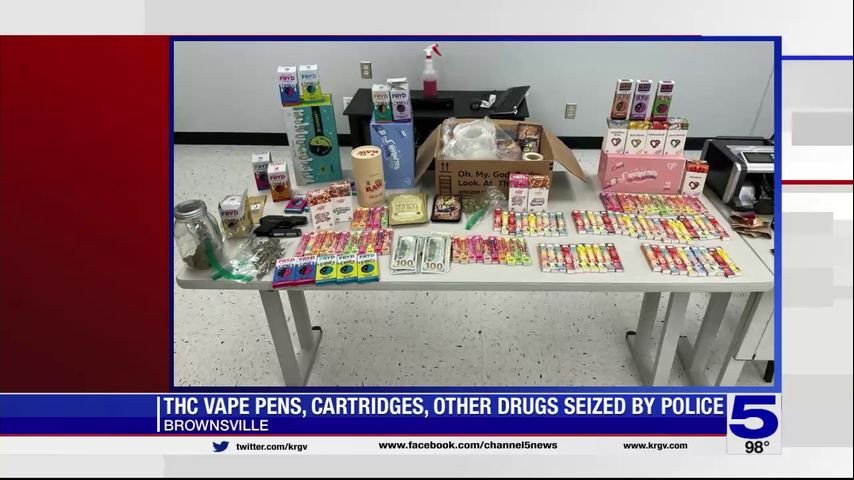 Brownsville police seize vape pens, cartridges and other drugs inside residence