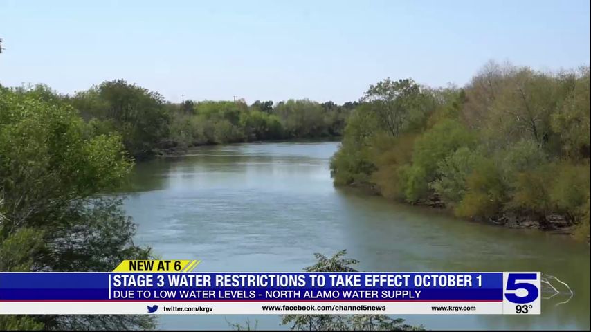 Water restrictions for North Alamo Water Supply Company customers to go into effect next week