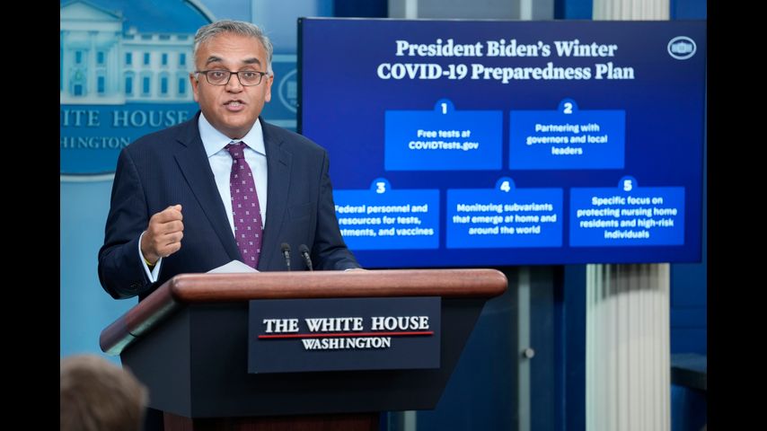 White House reveals winter COVID-19 plans, more free tests