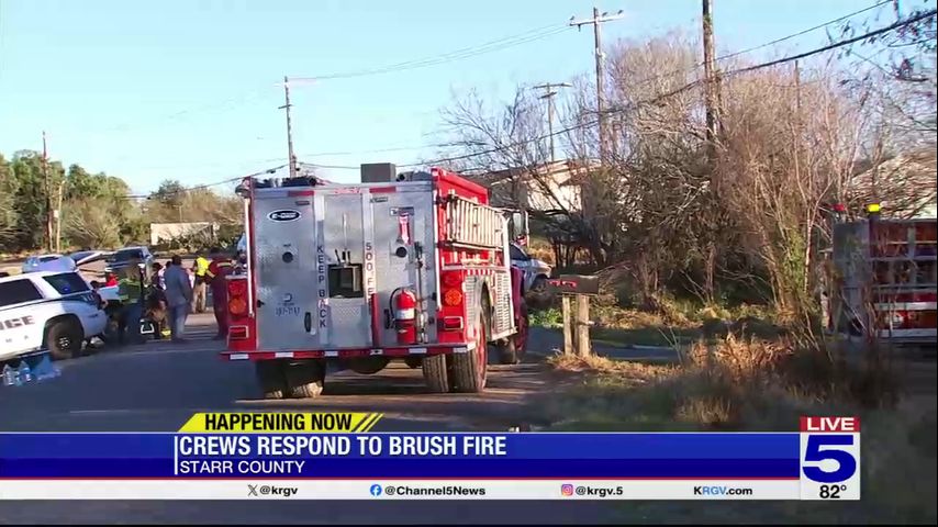 Crews respond to brush fire in Starr County