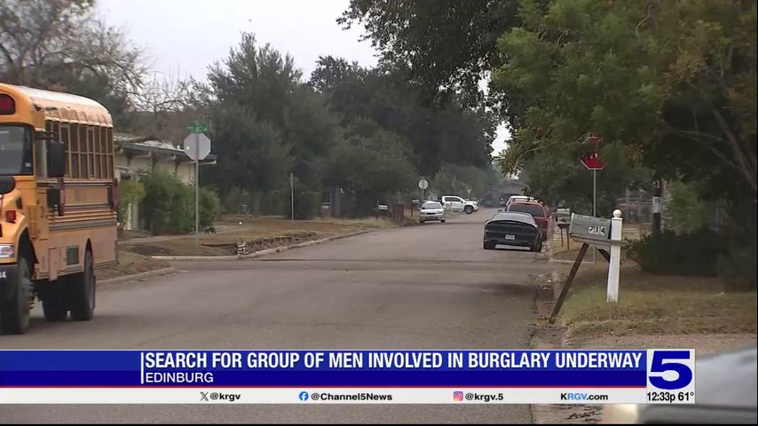 Edinburg police search for suspects involved in shooting, burglary