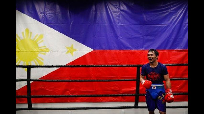 Manny Pacquiao talks about his career at breakfast