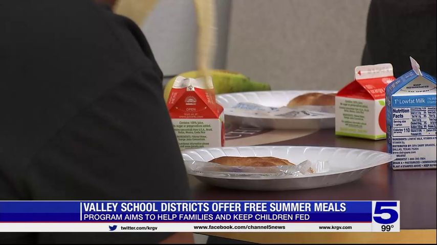 Valley school districts providing free summer meal programs