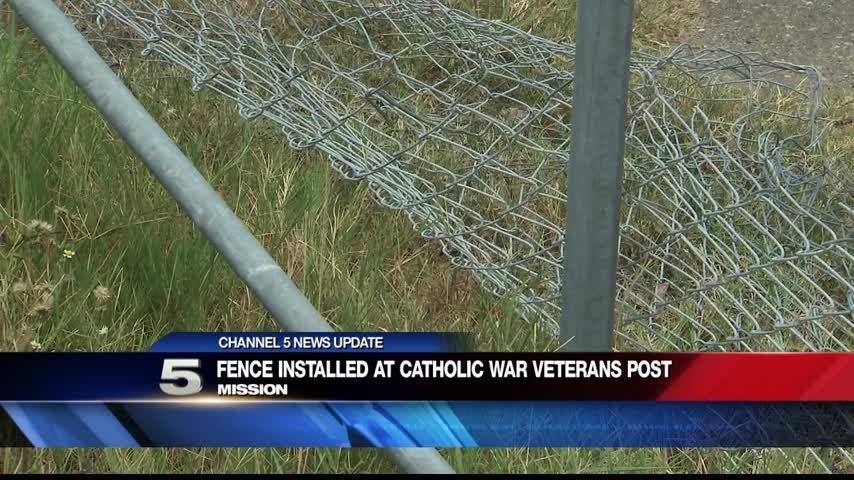 New Fence Installed at Catholic War Veterans Post
