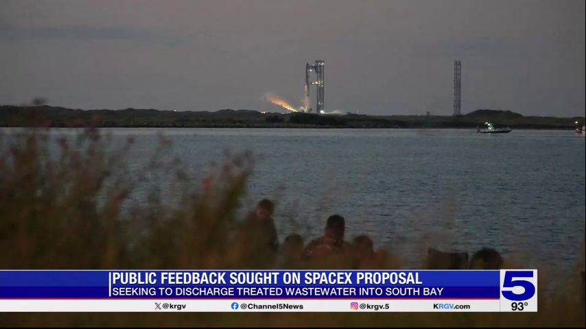 TCEQ seeking public feedback on SpaceX proposal to dump treated wastewater into the South Bay