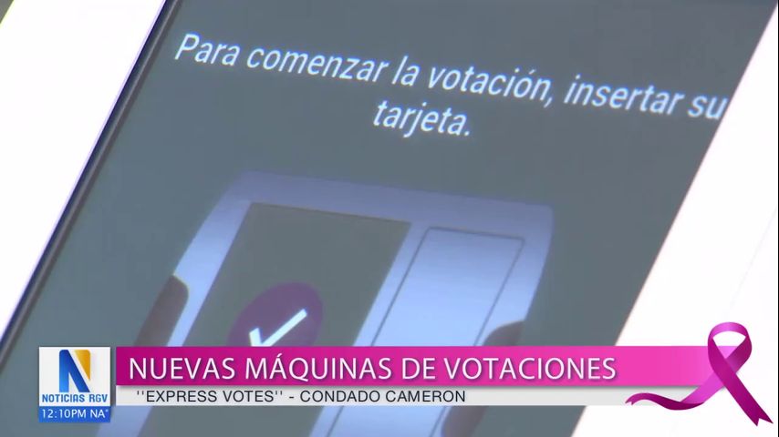 Condado Cameron obtiene nuevas máquinas de votaciones