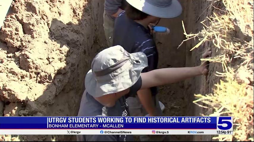 UTRGV students working to find historical artifacts at closed McAllen school