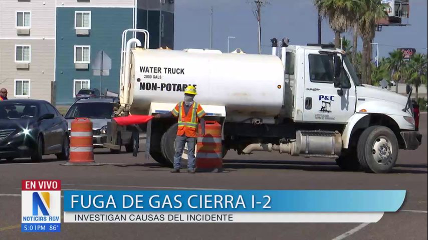 ACTUALIZACIÓN: Reabren autopista tras una fuga de gas en Pharr