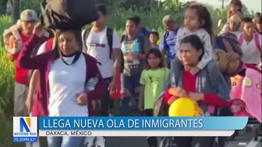 Nueva ola de migrantes dirigiéndose a EE.UU. llega al territorio sur de México