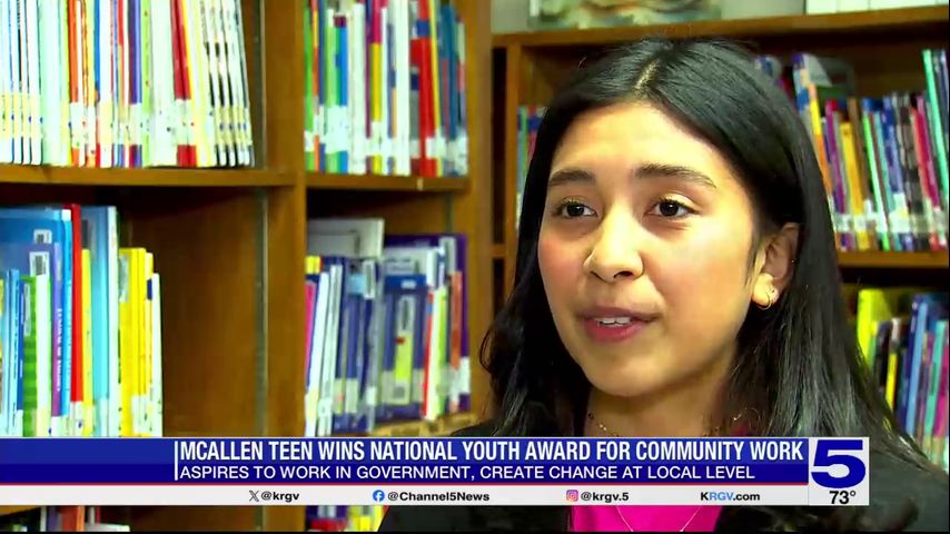 McAllen teen wins national youth award for community work