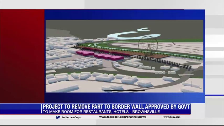 Federal government approves plans to remove part of border wall to make room for restaurants, hotels