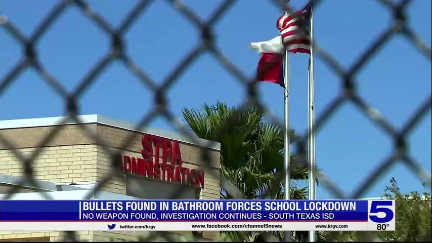 Bullets found in bathroom forces school lockdown at South Texas ISD Preparatory Academy