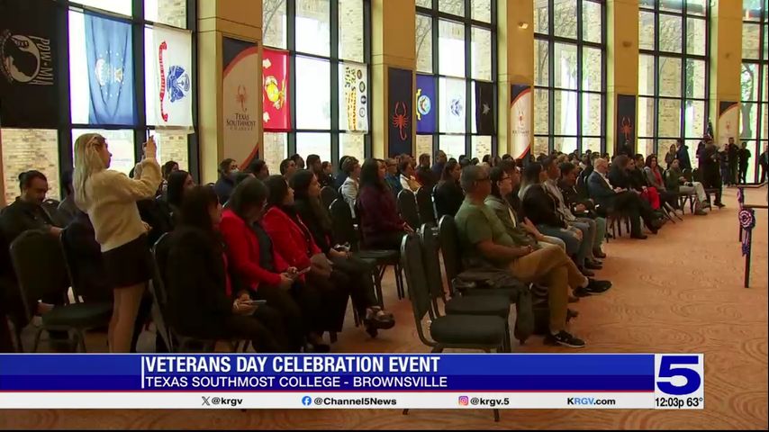 Texas Southmost College student recognized during Veterans Day celebration