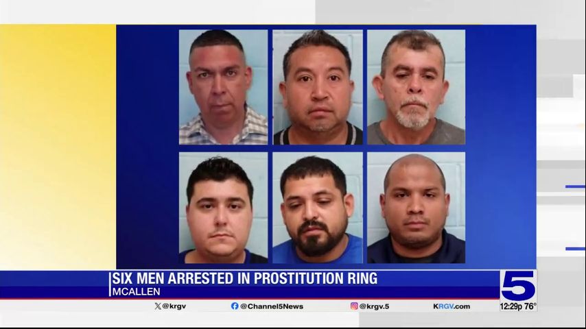 McAllen police: Six men arrested on charges of solicitation of prostitution