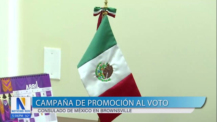 Promoción al voto mexicano en Brownsville