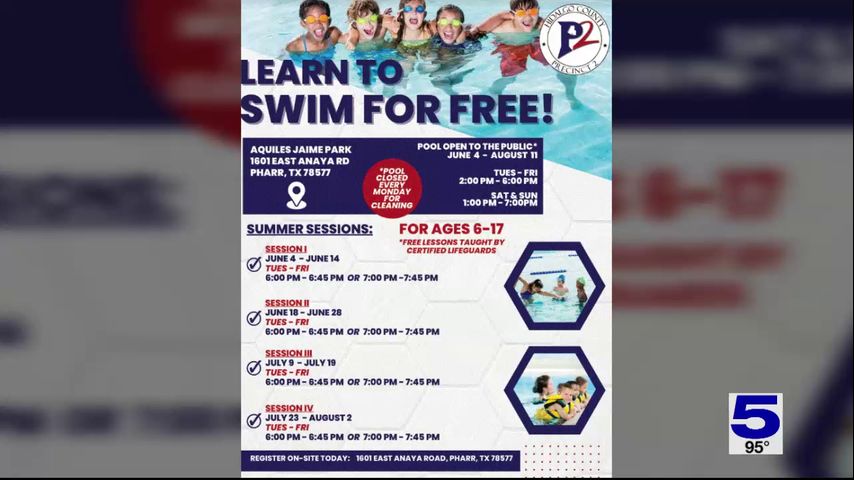 Hidalgo County Precinct 2 offering free swimming lessons