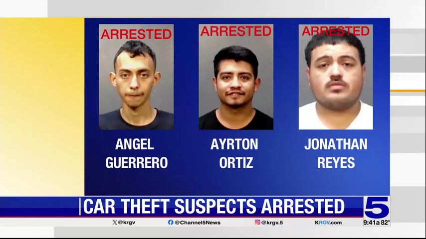 Car theft suspects arrested in Brownsville