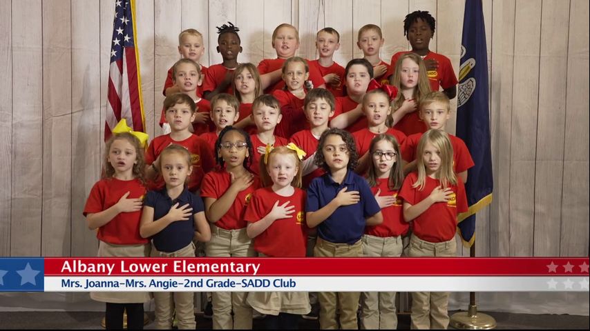 The Pledge of Allegiance, Albany Lower Elementary, 2nd Grade, Mrs ...