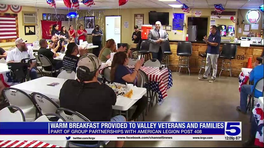 American Legion Post 408 provides breakfast for veterans and families on Veterans Day