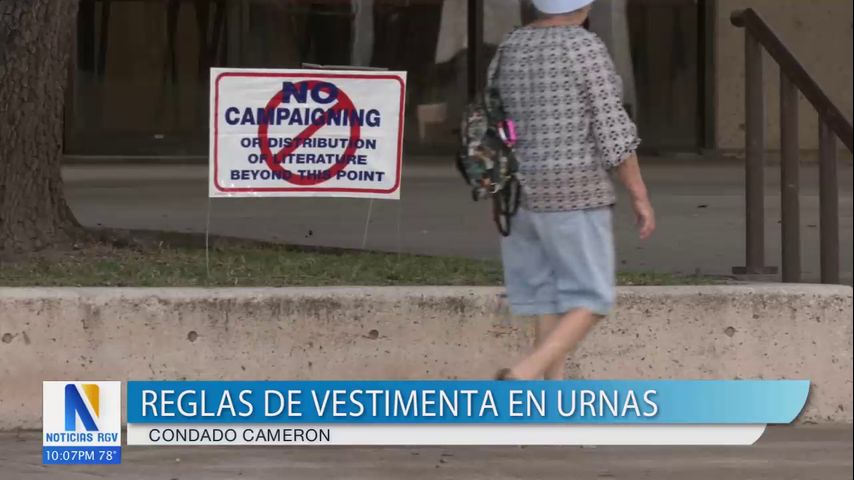 Condado Cameron impone reglas de vestimenta en centros de votación