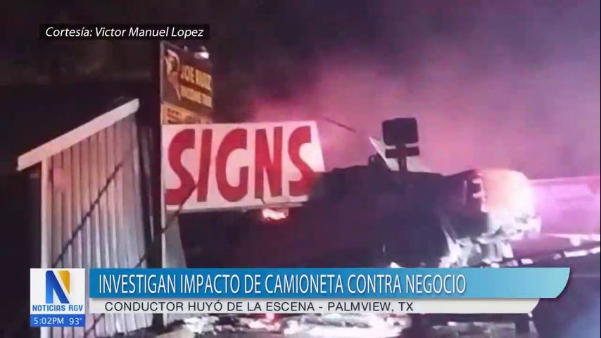 El sospechoso acusado de estrellar su camioneta contra un negocio de Palmview se entregó a la policía