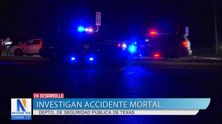 Departamento de Seguridad Pública investiga accidente mortal en Edinburg