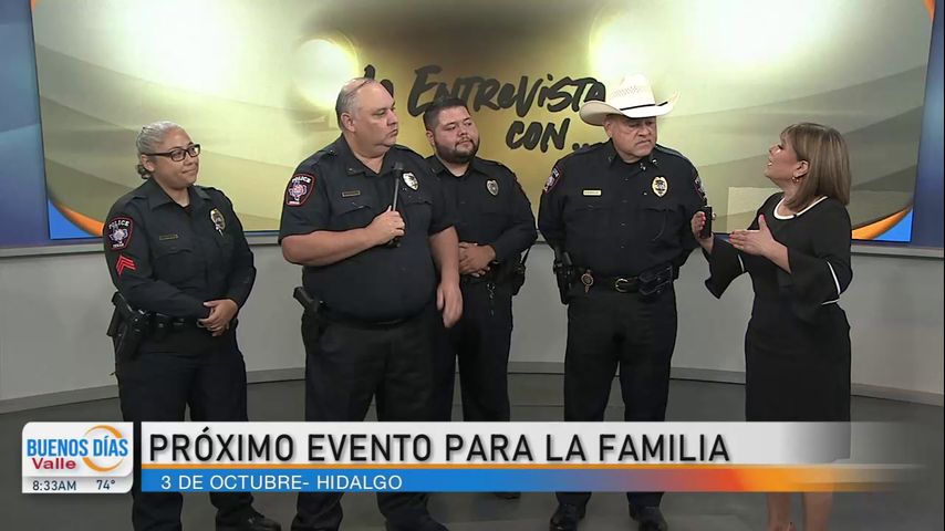 Policía de Hidalgo invita a las familias del Valle a un evento comunitario