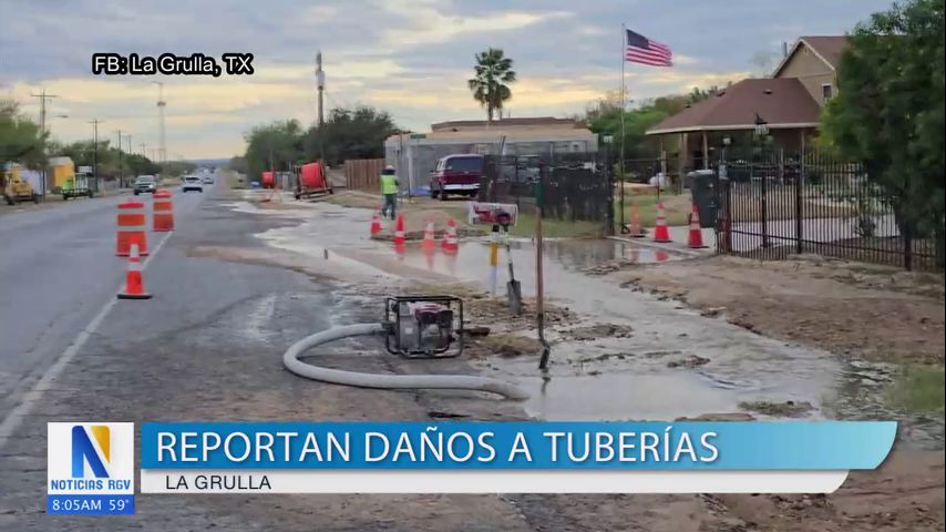 Residentes de La Grulla preocupados por daños en las tuberías