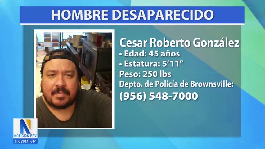 La policía de Brownsville busca a un hombre desaparecido