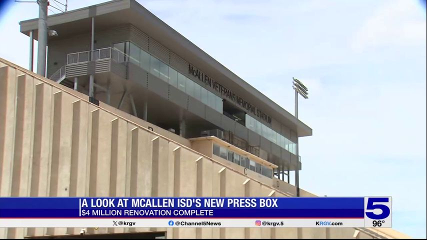 Renovations complete at McAllen Memorial stadium press box