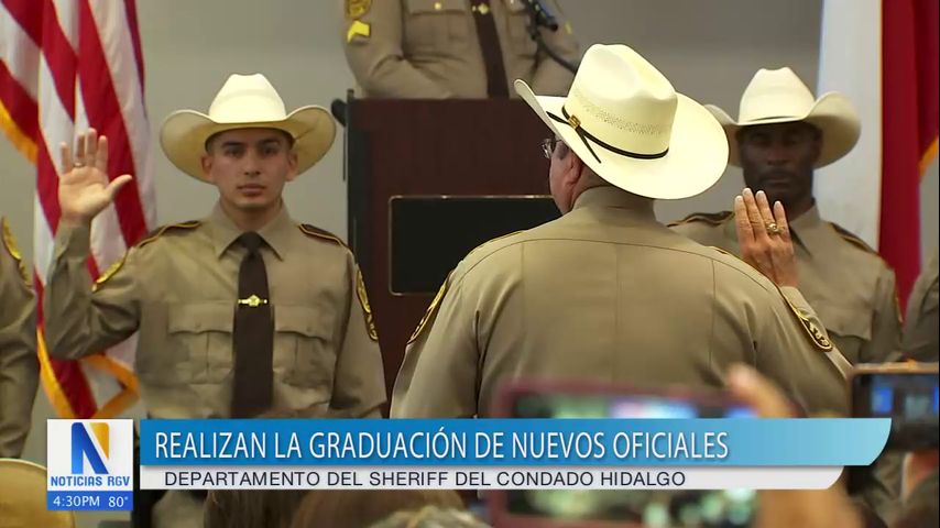 Realizan graduación de los nuevos oficiales del condado Hidalgo