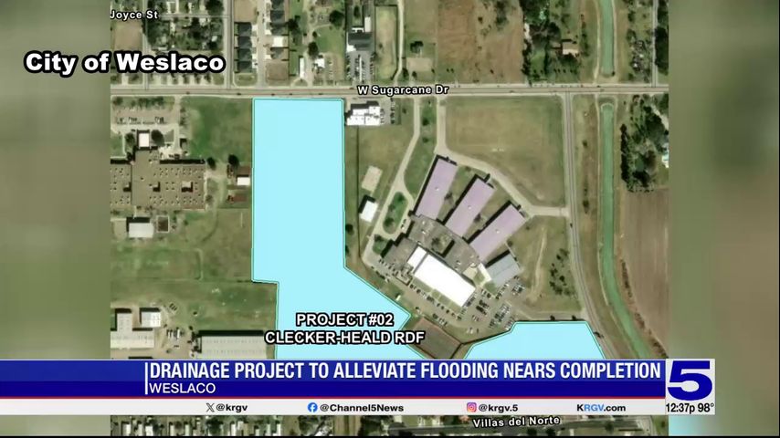 Weslaco drainage project to alleviate flooding nears completion