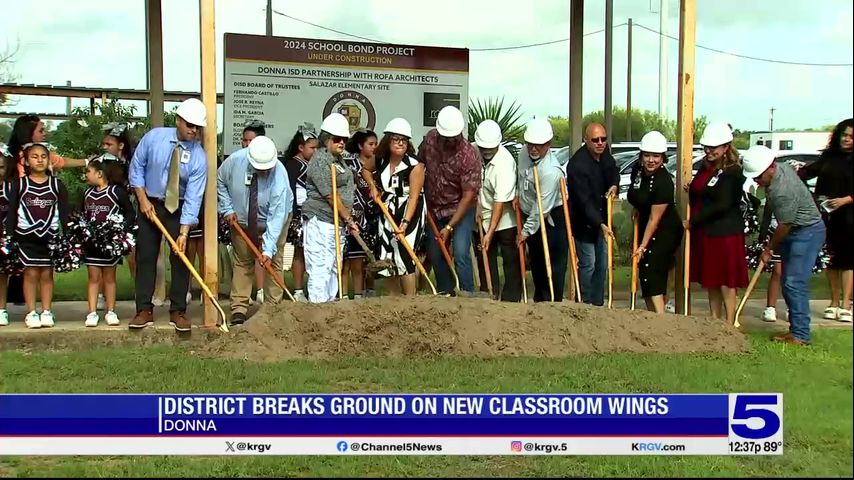 Donna ISD breaks ground on new wings at elementary campuses