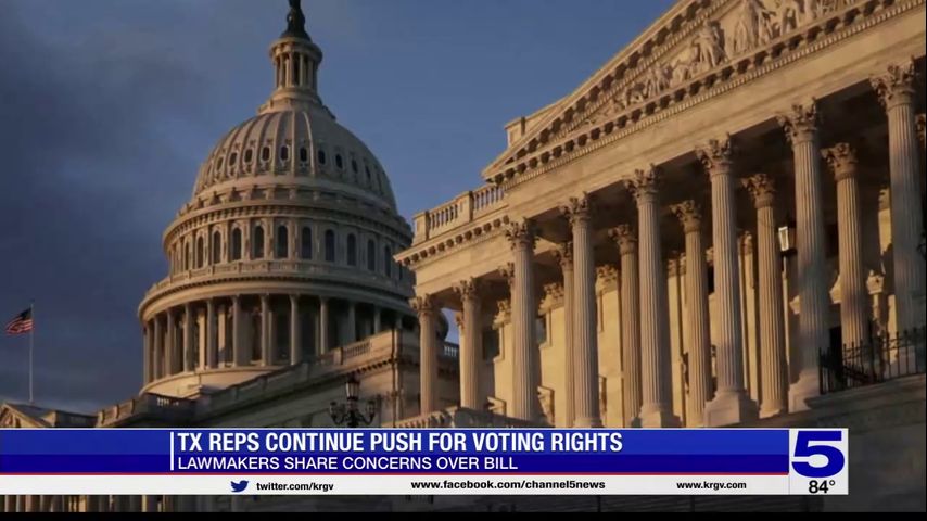 Texas Reps. continue push for voting rights