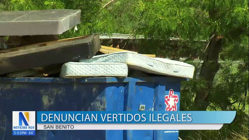 Residentes de San Benito denuncian vertidos ilegales en propiedades limpias