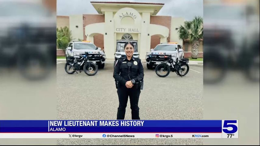 Alamo Police Department makes history with first female lieutenant